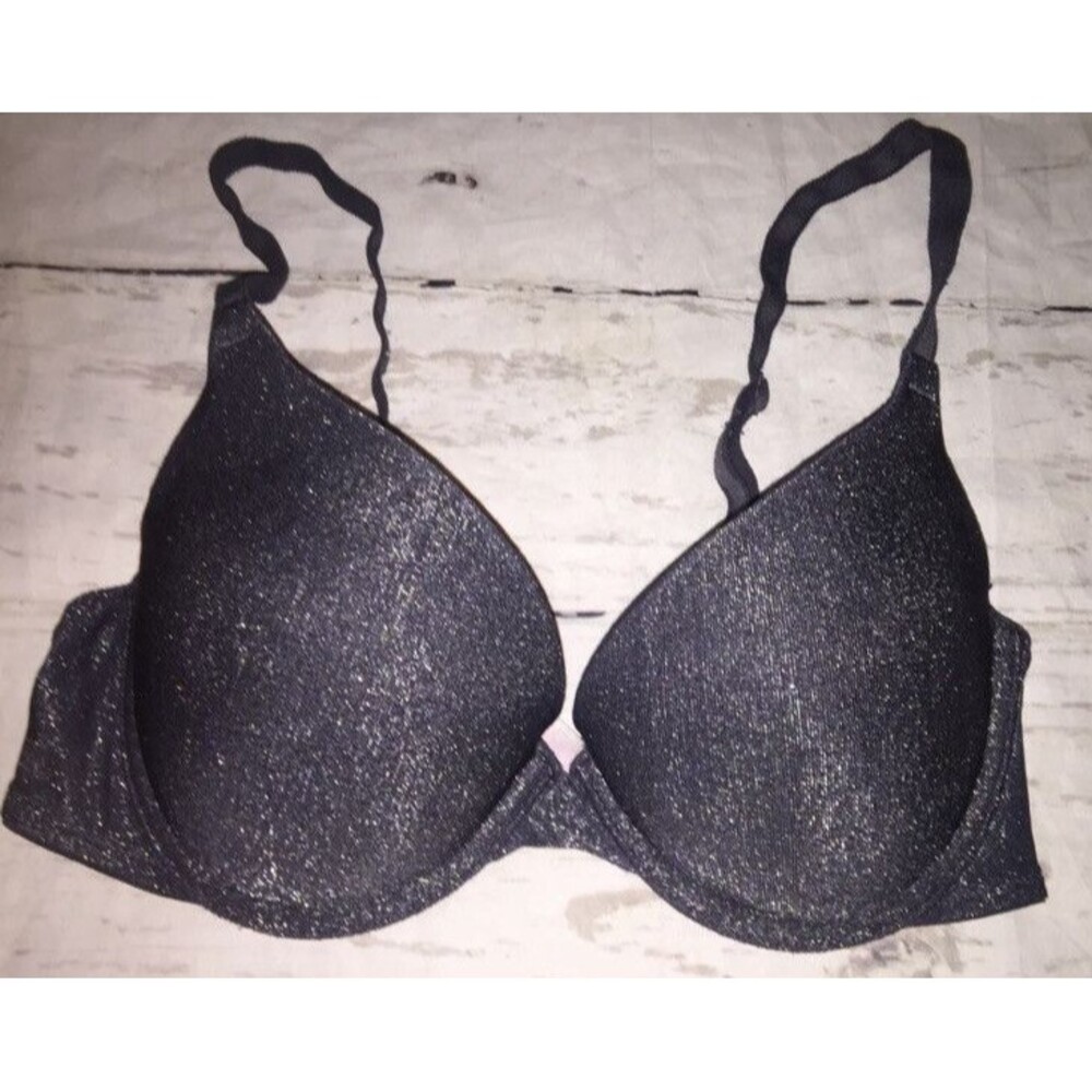 Victoria’s Secret Shimmery Gray Where Everywhere Push Up Bra Size 34C